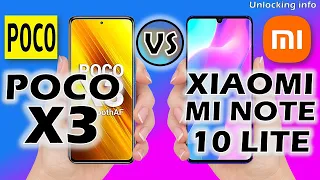 Poco X3 Vs Xiaomi Mi Note 10 Lite