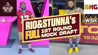 Rio & Stunna’s ( @StunnaShowtime ) 2nd Annual Full First Round @NFL Mock Draft Special