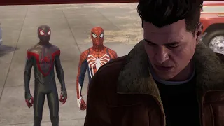 Peter And Miles Vs Sandman With The Advanced And Classic Suit - Spider-Man 2