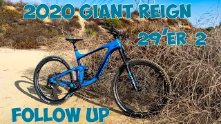 2020 Giant Reign 29'er - Follow Up Review and Ride - 4k MTB