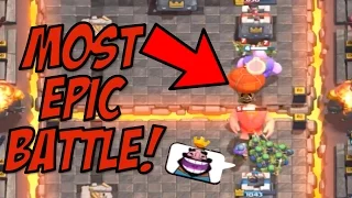 Clash Royale - MOST EPIC BATTLE EVER!!! - Noob vs. Pro