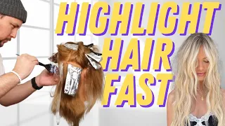 FASTEST WAY TO HIGH LIGHT FOIL HAIR - In 20 minutes