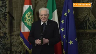 Valentino Rossi e Cairoli con i vertici FMI al Quirinale da Mattarella