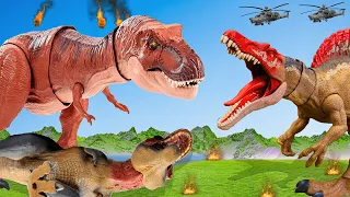 Spinosaurus vs T-Rex🦖| Horrible Battle On The Tracks | Horrible Battle On The Tracks |Jurassic World