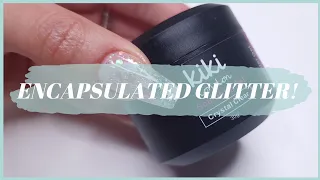 HOW TO ENCAPSULATE CHUNKY GLITTER IN GEL NAILS | LONG GEL NAILS WITH TIPS