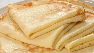 The main SECRET of Perfect French Pancakes is to mix all the ingredients correctly!