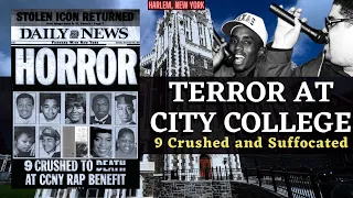 9 Crushed At HipHop Basketball Game - Chaos At Harlem's City College ( Diddy - Heavy D - 1991 CCNY )
