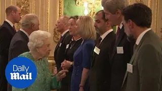 'I saw you on the telly!' Queen recognises John Kerry from Earthshot prize