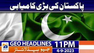 Geo Headlines 11 PM - Big Victory For Pakistan | 4th Sep 2023