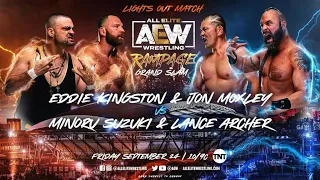 Jon Moxley & Eddie Kingston vs Minoru Suzuki & Lance Archer | AEW RAMPAGE GRAND SLAM 24_9_2021