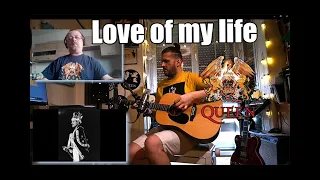 Love of my life - QUEEN  (acoustic cover) - Cosmin Lauran & Alex Morosanu`