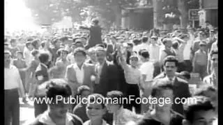 Syria Revolts against Nasser in 1961 public domain archival stock footage newsreel