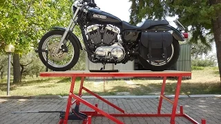 ponte alzamoto fai da te (homemade motorcycle lift table)