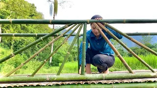 Bamboo House 2023 - Make a bridge out of bamboo - Wild girl - Huong - Ep.3