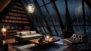 Rain Attic | Listen & Enjoy the Sound of Raindrops in the Hill to Easily Fall Asleep