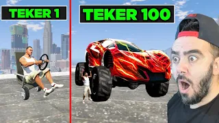 KAZA YAPARSAM ARABA TEKERIM BÜYÜYOR TEKER 100 EFSANE - GTA 5 MODS