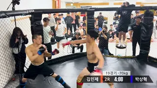 낭만 파이트 08 in 구미 제 19경기 -70KG 세미프로 MMA 박상혁(대구 팀매드) VS 김민제(봉곡 팀혼)