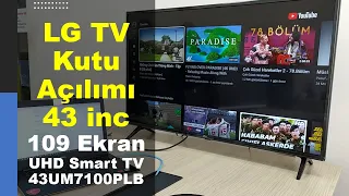 LG 43UM7100PLB Kutu Açılımı | Kurulum | 43 inc | 109 Ekran UHD Smart TV | Televizyon İnceleme