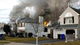 PRE ARRIVAL 2 ALARM STRUCTURE FIRE Brick, New Jersey 12/4/21