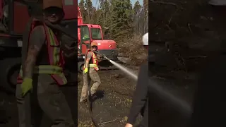 Frustrated Alberta farmers fight wildfires on their own #shorts