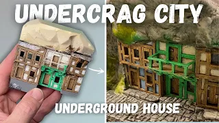 Miniature House in a Cave with Balcony | Simple Techniques