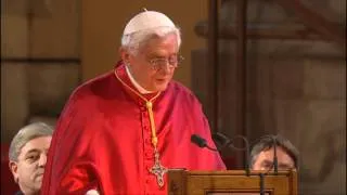 Pope addresses Westminster Abbey