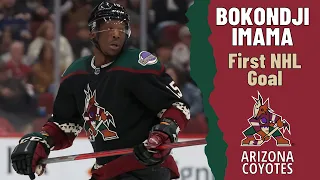 Bokondji Imama #15 (Arizona Coyotes) first NHL goal Apr 23, 2022