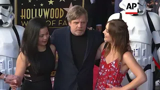 Mark Hamill gets a star on Hollywood Walk of Fame, with support from 'Star Wars' co-star Harrison Fo