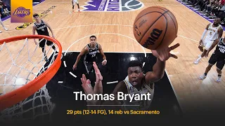 Thomas Bryant: Season-High 29 Points (12-14 FG), 14 rebounds vs Kings