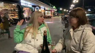 Февральский вечер с шампанским на ПРИМОРСКОЙ НАБЕРЕЖНОЙ в Ялте