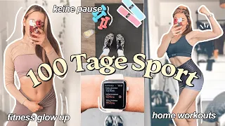 ICH HABE 100 TAGE SPORT GEMACHT | Jeden Tag Sport Challenge & Food Diary