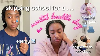 SKIPPING SCHOOL FOR A MENTAL HEALTH DAY (cleaning my space, taking a break, trying to reset)