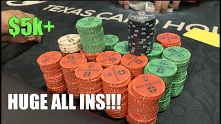 I Have $5k+ Stack In WILDEST 5/5 NL Game I've Ever Played!! Don't Miss! Poker Vlog Ep 165
