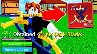 NOOB LEVEL 1 COM TRIPLE YORU NO BLOX FRUITS! (TESTANDO A REAÇÃO DAS PESSOAS)