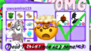 ТРЕЙД 12-15 ПЕТОВ НА Р ПЕТА🤩/Adopt me! Roblox