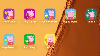 Peppa Pig English: Peppa Pig | Golden Boots,Holiday,Party Time,Polly Parrot,Sports Day,Fun Fair