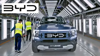 BYD SHARK Production in China at BYD's World Class Factory