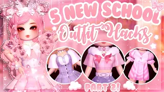 5 New School Outfit Hacks 🎀✨ | PART 2 | Roblox Royale High Campus 3