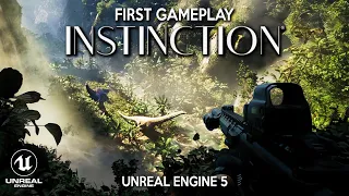 INSTINCTION First Gameplay in UNREAL ENGINE 5 | Survival Dino Crisis with Ultra Realistic Graphics
