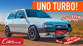 Does a Fiat Uno Turbo need 285kW? Probably not, but it's awesome (SA built!)