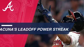 Ronald Acuna Jr. leads off 3rd straight game with a home run