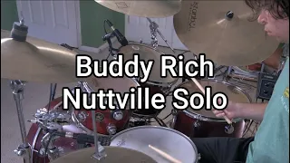 Buddy Rich Nuttville Drum Solo Cover With Transcription