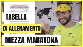 COME CORRERE LA TUA PRIMA MEZZA MARATONA - Tabella di allenamento