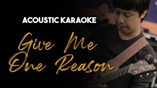 Tracy Chapman - Give Me One Reason (Acoustic Guitar Karaoke Backing Track With Lyrics)