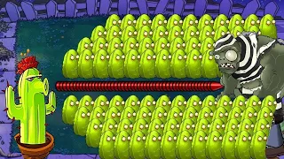 99999 Cactus vs Tall-Nut Garlic vs Giga-Gargantuar Zombies | Plants vs Zombies Epic Hack