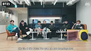 [LEGENDADO] BTS reagindo a animação do Universo BT21