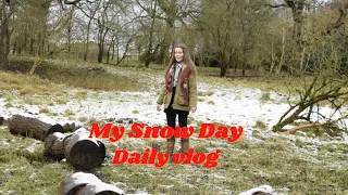 Daily life Vlog ep.7: Snow Day in English Countryside | England Travel Walking Drinking Tea