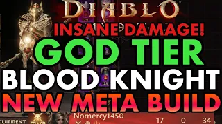 NEW PvP META! GOD TIER INSANE DAMAGE BLOOD KNIGHT BUILD! 30% TANKIER, CRAZY THICC DIABLO IMMORTAL