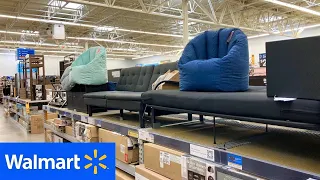 WALMART FURNITURE CHAIRS TABLES SOFAS COUCHES HOME DECOR SHOP WITH ME SHOPPING STORE WALK THROUGH