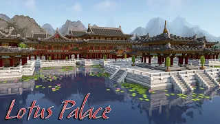 Lotus Palace | Chinese Water Palace Complex | Minecraft Timelapse
